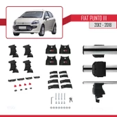Fiat Punto III 2012-2018 Arası ile uyumlu ACE-4 Ara Atkı Tavan Barı GRİ - 3
