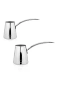 Schafer Fabian 2 Li Çelik Cezve Seti - 3 ve 4 fincan-Inox - 1