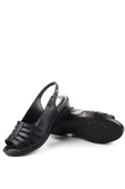 Walkenzo 3785 Ortopedik Büyük Numara Kadın Günlük Sandalet - 5