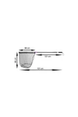 Captain 6783 Kepçe Tek Parça 120cm Alüminyum Saplı 70x60cm Rubber Tor - 2