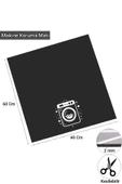 Valerine Life Çamaşır Kurutma Makinesi Örtüsü Matı Kaymaz Sıvı Geçirmez Koruyucu Yıkanır Ped 60x60cm - 2