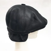 Deri Kasket Komple Kürk  Kulaklıklı - 5