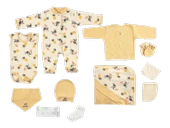 %100 Organik Pamuk Bebek Takımı Hastane Çıkışı Yenidoğan Set 10 Parça - 1