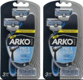 Arko Men Pro3 Tıraş Bıçağı T3 3'lü (2 Adet) - 1