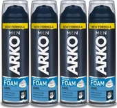 Arko Men Men Tıraş Köpüğü Cool 4x200ml - 1