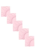 5 Adet 50 x 90 + 10 cm Anne Yanı Lastikli Penye Kumaş Bebek Çarşafı - 7