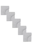 5 Adet 50 x 90 + 10 cm Anne Yanı Lastikli Penye Kumaş Bebek Çarşafı - 3