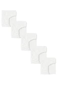 5 Adet 50 x 90 + 10 cm Anne Yanı Lastikli Penye Kumaş Bebek Çarşafı - 1