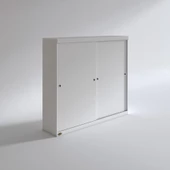 Kenzlife gardırop sürgülü kapaklı kapılı 200 papatya byz gardolap dolap - 2