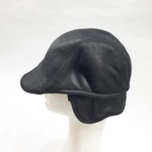 Ördek Model Deri Kürk Kasket - 8