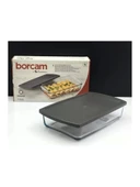 Paşabahçe 59864 Borcam Gri Kapaklı Fırın Kabı 26X15cm - 1