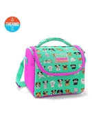 Coral High Su Yeşili Pembe Köpek Desenli Thermo Beslenme Çantası 11715 - 1