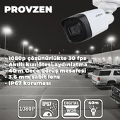 PROVZEN Dahua 7 Kameralı Güvenlik Kamerası 40 Metre Gece Görüşlü - 3