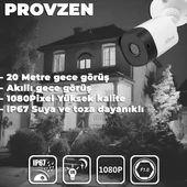 Provzen Rv Dahua 1 Kamera Fullhd Güvenlik Kamerası Set 500gb Hdd - 2