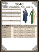 O Yaka Yırtmançlı Uzun Geniş Rahat Tunik Pantolon Sade Basic Spor Takımı - 03040.111 - Beneton Yeşil thumbnail 7