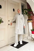 Bisiklet Yaka Fermuarlı Uzun Tunik Sade Basic Spor Takımı - 03044.008 - Gri thumbnail 6