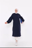 Hira Balon Kol Midi Boy Sade Basic Sweatshirt - 03031.015 - Lacivert - 7
