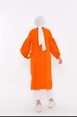 Hira Balon Kol Midi Boy Sade Basic Sweatshirt - 03031.036 - Oranj thumbnail 4