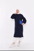 Hira Balon Kol Midi Boy Sade Basic Sweatshirt - 03031.015 - Lacivert - 4
