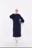 Hira Balon Kol Midi Boy Sade Basic Sweatshirt - 03031.015 - Lacivert - 1