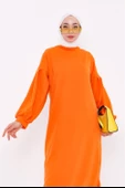 Hira Balon Kol Midi Boy Sade Basic Sweatshirt - 03031.036 - Oranj thumbnail 3