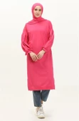 Hira Balon Kol Midi Boy Sade Basic Sweatshirt - 03031.025 - Fuşya - 1