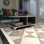 Kenzlife orta salon sehpası kazablanka gri 038*090*45 sofra çiçeklik thumbnail 1