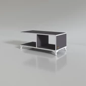 Kenzlife orta salon sehpası kazablanka gri 038*090*45 sofra çiçeklik thumbnail 3