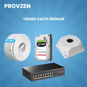 Provzen Hikvision 5 Kameralı İp Kamera Seti 4mp 1440p Mikrofonlu - 4