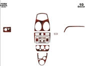 Fiesta 2005-2010 Uyumlu Ön Torpido Maun Kaplama (10 Parça) - 1