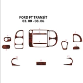 Transit 2000-2006 Uyumlu Ön Torpido Maun Kaplama (12 Parça) - 1