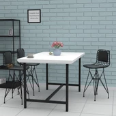 Knsz ufak boy tel bar sandalyesi 2 li uslu syhsyh sırt minderli 55 cm oturma yüksekliği mutfak bahçe cafe ofis thumbnail 3