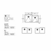 Ukınox Evye Me 400.60.40 U5pl.Gt Polısajlı Küçük Göz Solda - 1