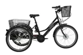 BİSAN e-PORTER UNISEX ÜÇ TEKERLİ ELEKTRİKLİ BİSİKLET 44CM V 24 JANT 3 VİTES LACİVERT SİYAH - 1