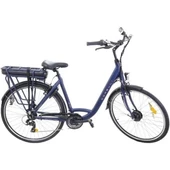CORELLİ MOVEN ELEKTRİKLİ KADIN ŞEHİR BİSİKLET 51CM V 28 JANT 7 VİTES MAVİ - 1