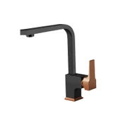 Newarc Aqua Evye Bataryası L Borulu - Sıyah/Parlak Bakır - 1