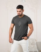 Paul Martin Bisiklet Yaka Önü Baskılı Pamuklu Basic Regular Fit T-shirt thumbnail 6