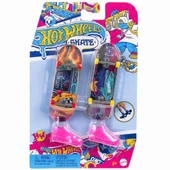 HXL17 Hot Wheels Skate Retro Temalı İkili Parmak Kaykay ve Ayakkabı Paketi - 3