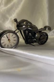 Motor Metal Saat El Yapımı Biblo Kalemlik Motosiklet Yarış Motoru thumbnail 1