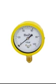 Beze Gaz Manometre Sarı Gövde  0-100 Mbar - 1