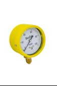 Beze Gaz Manometre Sarı Gövde  0-100 Mbar - 2