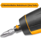 Ingco USB Şarjlı Li-ion Akülü Akıllı Vidalama Tornavida Seti - 3
