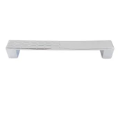 Bihter Desenli Kulp 128 mm Krom Mutfak Kulpu Çekmece Dolap Kapak Kulbu Metal  Mobilya Dolabı Kulpları - 7