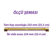 Marmara Kulp 224 mm Altın Mutfak Kulpu Çekmece Dolap Kapak Kulbu Metal  Mobilya Dolabı Kulpları - 2