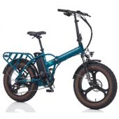 CORELLİ QUINOX  FAT BIKE ELEKTRİKLİ KATLANIR BİSİKLET 42CM MD 20 JANT 8 VİTES DARK GREEN - 1