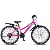 ÜMİT 2469 FASTER KADIN DAĞ BİSİKLETİ V 24 JANT 21 VİTES PEMBE LİLA - 1