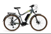BİSAN E-CITY ELEKTRİKLİ ERKEK ŞEHİR BİSİKLETİ 48CM HD 28 JANT 9 VİTES GRİ YEŞİL - 1