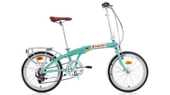 BIANCHI FOLDING NEW VINTAGE KATLANIR BİSİKLET 290H 20 JANT 7 VİTES CELESTE KREM CK16 GLOSSY thumbnail 1