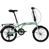 BİSAN TWIN-S KATLANIR BİSİKLET 32CM V 20 JANT 6 VİTES MİNT YEŞİL SİYAH - 1