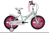 BİSAN KDS 2100 KIZ ÇOCUK BİSİKLETİ 26CM 16 JANT MİNT YEŞİL SARI - 1